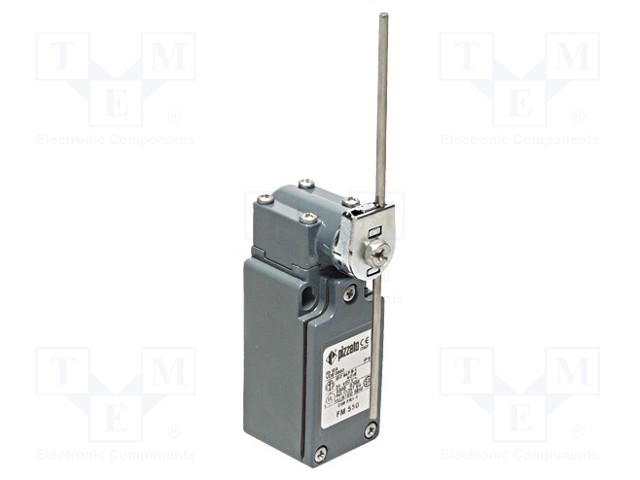 Limit switch; adjustable plunger, length R 19-116mm; NO + NC