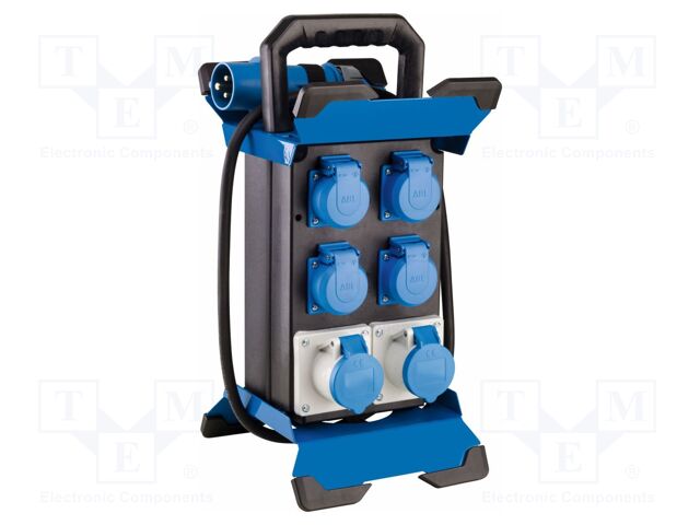 Electric switchboard; 3G2.5mm2; with flap,with holder; rubber