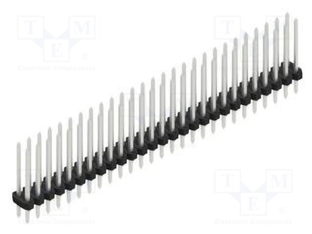 Connector: pin strips; pin header; male; PIN: 54; 2mm; THT; 2x27