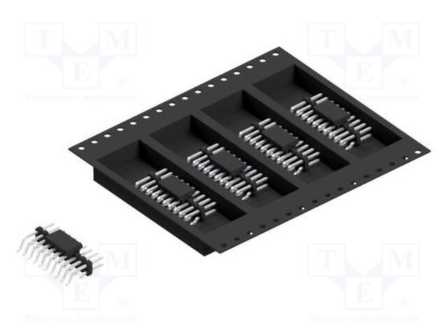 Connector: pin strips; pin header; male; PIN: 20; 2mm; SMT; 2x10