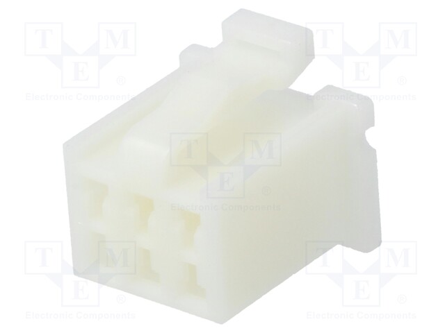 Connector: wire-board; MDF6; plug; female; w/o contacts; PIN: 6