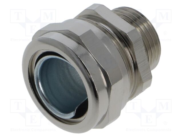 Straight terminal connector; ØBraid : 18mm; stainless steel