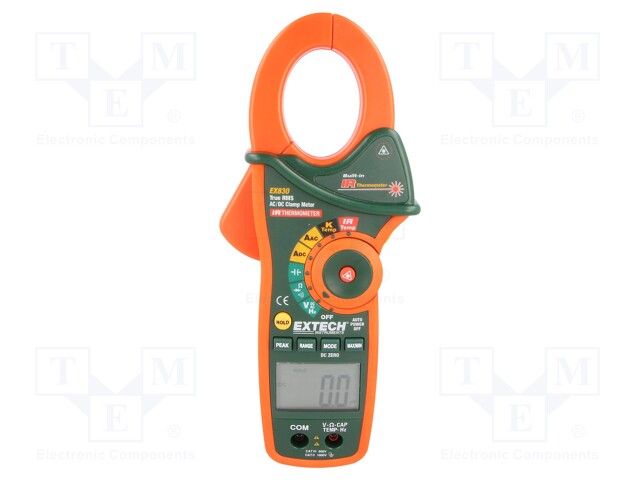 AC/DC digital clamp meter; Øcable: 43mm; I DC: 0,1÷400/1000A