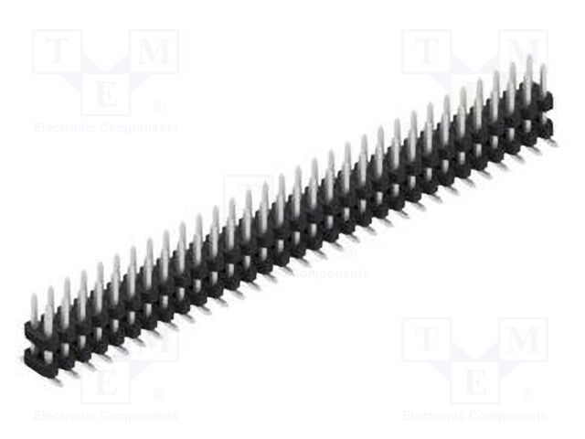 Connector: pin strips; pin header; male; PIN: 62; 2mm; SMT; 2x31