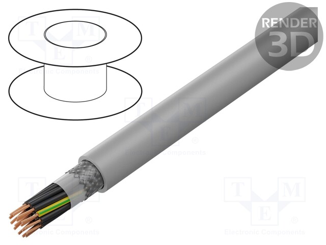 Wire; MEGAFLEX® 500-C; 16G0,75mm2; tinned copper braid; LSZH