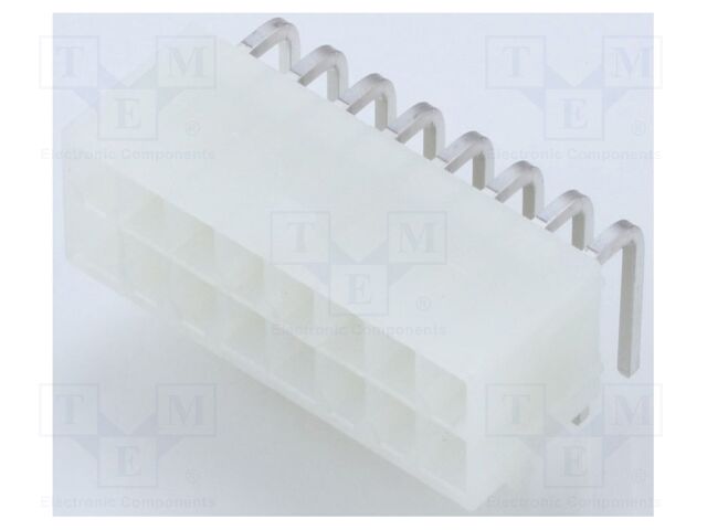 MiniFit Jr RA DR /Pegs Tin V-2 16Ckt