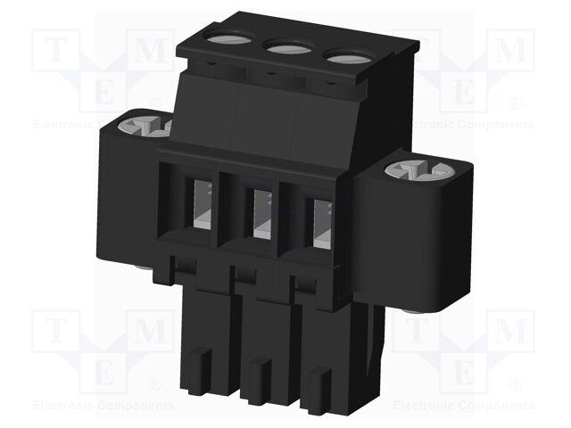 Connector: pluggable terminal block; plug; female; angled 90°