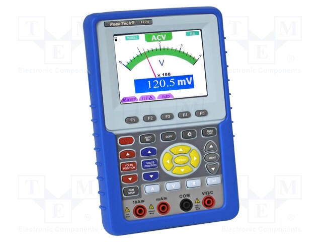 Handheld oscilloscope; ≤20MHz; LCD 3,8'' (640x480); Channels: 2