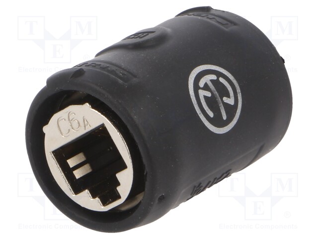 ETHERCON CAT6A FEEDTHROUGH COUPLER FOR CABLE EXTENSIONS