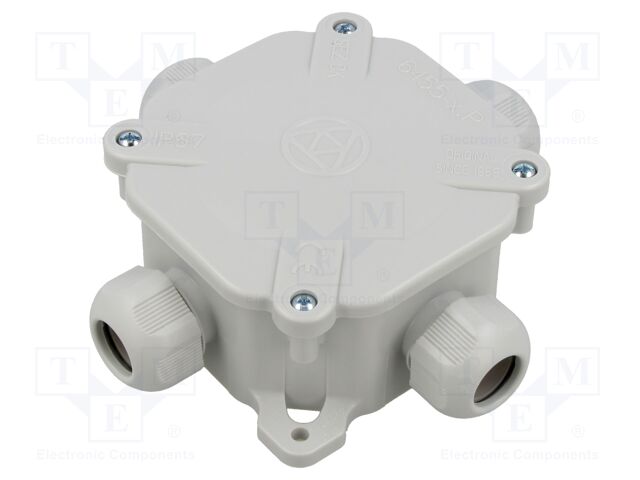 Enclosure: junction box; X: 125mm; Y: 45mm; Z: 125mm; wall mount