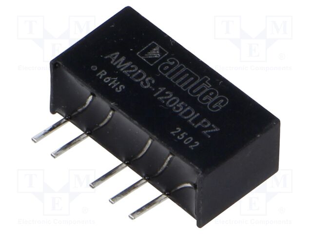 Converter: DC/DC; 2W; Uin: 10.8÷13.2V; Uout: 5VDC; Uout2: -5VDC; SIP7