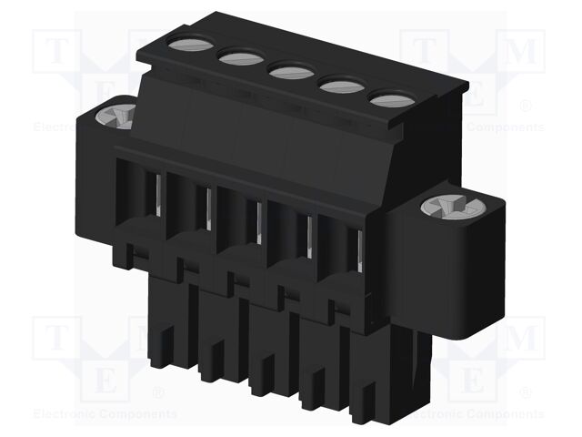 Connector: pluggable terminal block; plug; female; angled 90°