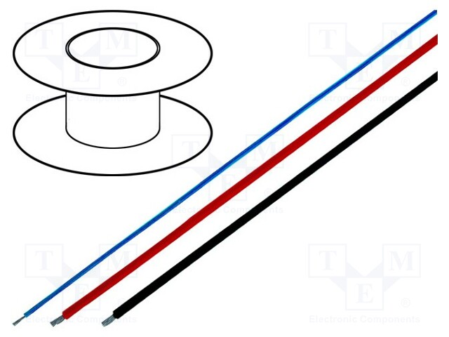 Wire; ÖLFLEX® HEAT 205 SC; stranded; Cu; 1x2,5mm2; FEP; -100÷205°C