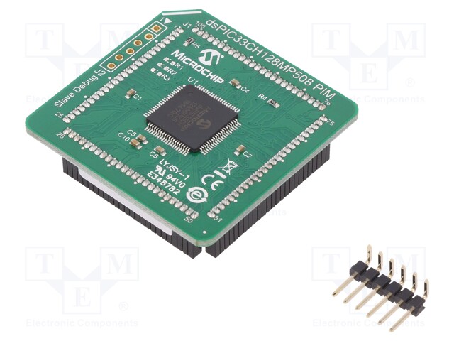Microchip; pin strips; Works with: DM240001-2