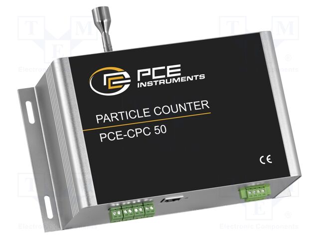 Meter: counter; Range: 0÷10000000ppm; Humid.range: 0÷100%RH; ±5%