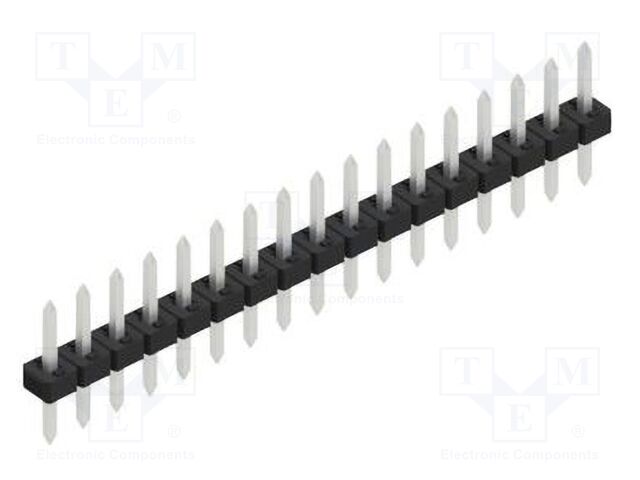 Connector: pin strips; pin header; male; PIN: 17; 2mm; THT; 1x17