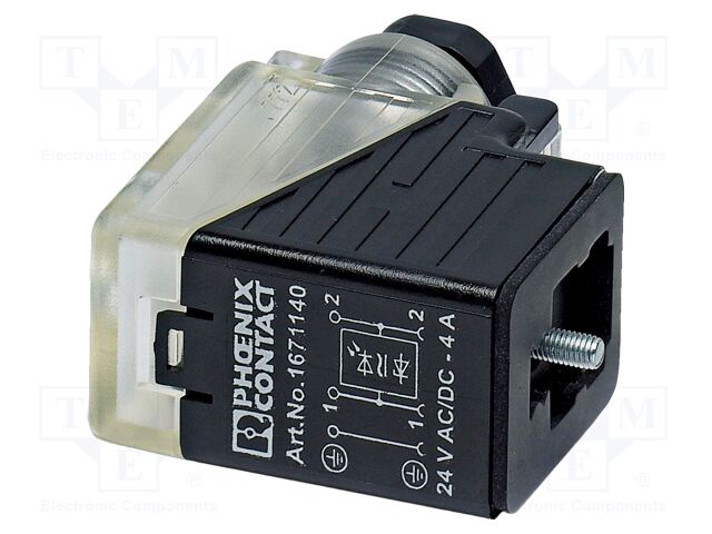 Connector: valve connector; plug; form B; female; PIN: 3; IP65; PG9