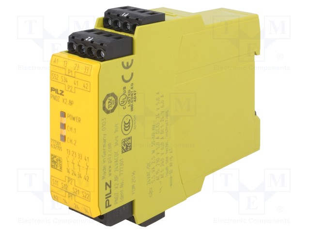Module: safety relay; Series: PNOZ X2.8P; IN: 4; OUT: 4; -35÷55°C
