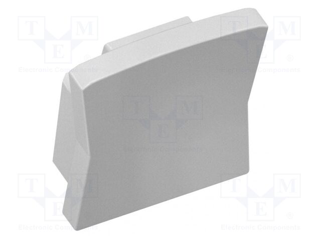 Cap for LED profiles; silver; 10pcs.