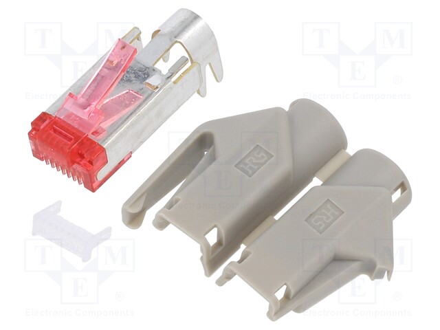 Plug; RJ45; PIN: 8; Cat: 6; gold-plated; Layout: 8p8c; 27AWG÷24AWG