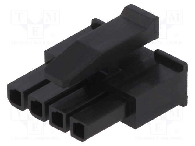 Plug; wire-wire; female; Micro MATE-N-LOK; 3mm; PIN: 4; for cable