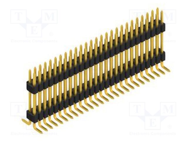 Connector: pin strips; pin header; male; PIN: 52; 1.27mm; SMT; 2x26