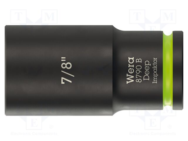 Socket; 6-angles,inch,socket spanner,impact; HEX 7/8"; 3/8"