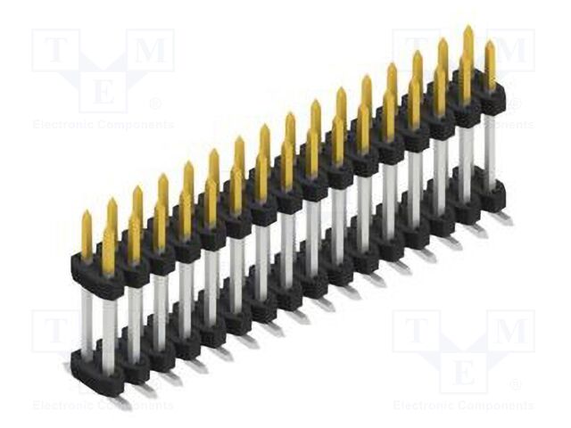 Connector: pin strips; pin header; male; PIN: 32; 2mm; SMT; 2x16