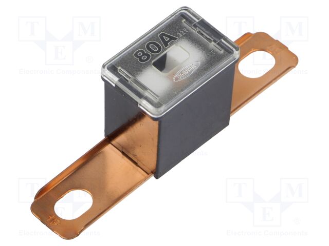 Fuse: fuse; 80A; 32VDC; automotive; 62mm; 62x15.2x22.2mm