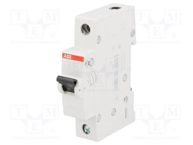 Circuit breaker; 230VAC; Inom: 10A; Poles: 1; DIN; Charact: C; 6kA