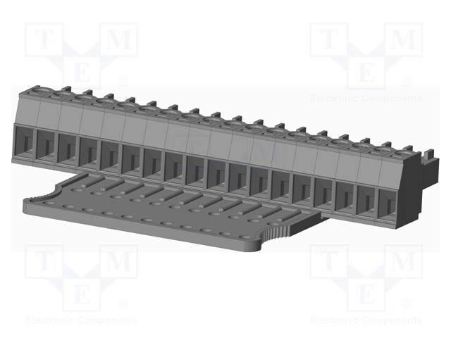 Connector: pluggable terminal block; plug; female; straight; grey