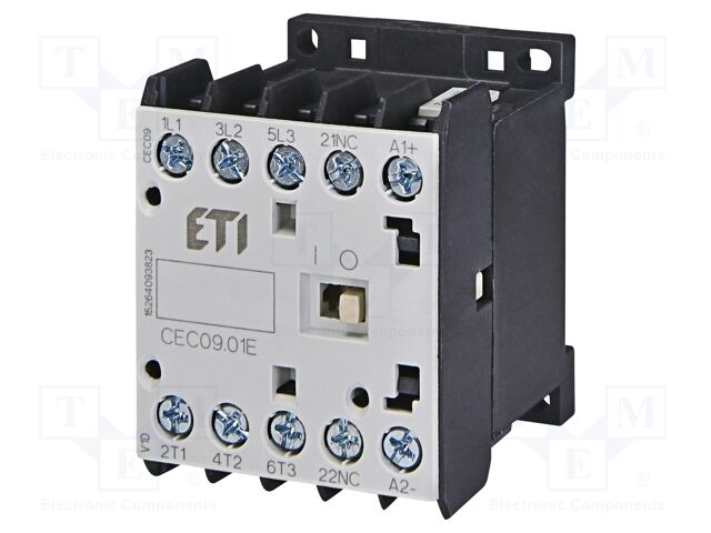 Contactor: 3-pole; NO x3; Auxiliary contacts: NC; 230VAC; 20A; CEC