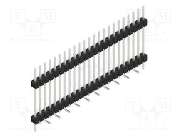 Connector: pin strips; pin header; male; PIN: 23; 2.54mm; SMT; 1x23