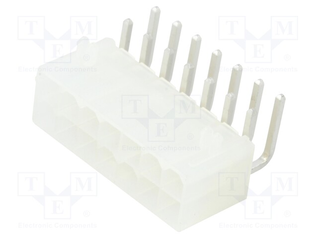 MiniFit Jr RA DR /Pegs Tin V-2 14Ckt