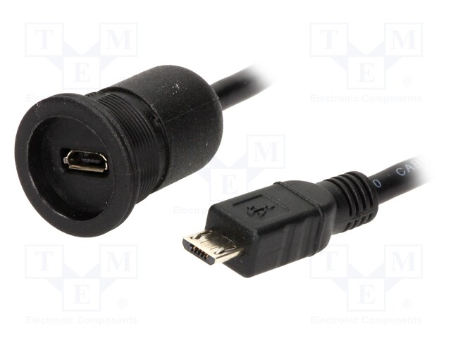 Adapter cable; USB B micro plug,USB B micro socket; 1310; IP65