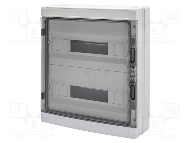 Enclosure: for modular components; IP65; wall mount; grey; 40 CD