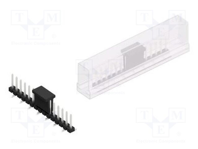 Connector: pin strips; pin header; male; PIN: 15; 2.54mm; SMT; 1x15