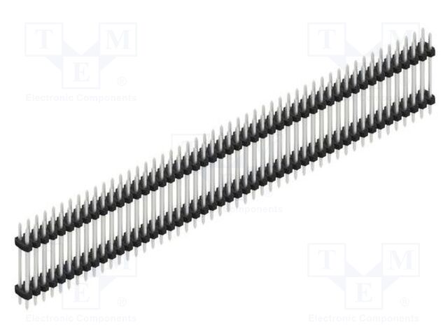 Connector: pin strips; pin header; male; PIN: 98; 2mm; THT; 2x49