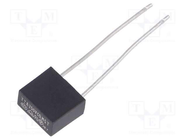 Fuse: fuse; 2A; 250VAC; 8,35x4,3x7,7mm; MST