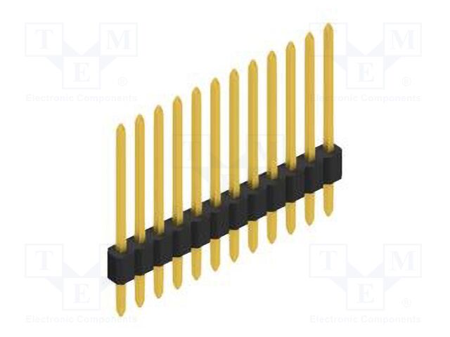 Connector: pin strips; pin header; male; PIN: 12; 1.27mm; THT; 1x12