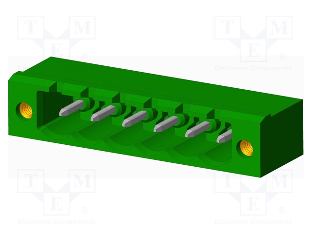 Connector: pluggable terminal block; socket; male; angled 90°