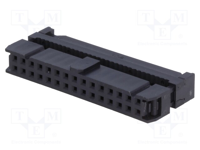 Plug; IDC; female; PIN: 30; IDC; for ribbon cable; 1.27mm