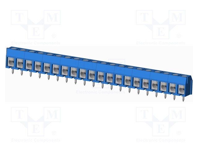 Connector: PCB terminal block; terminal; Plating: tinned; on PCBs