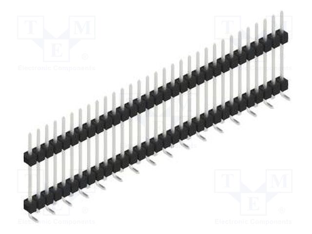 Connector: pin strips; pin header; male; PIN: 31; 2.54mm; SMT; 1x31