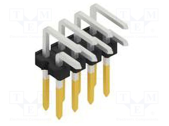 Connector: pin strips; pin header; male; PIN: 8; 2.54mm; THT; 2x4