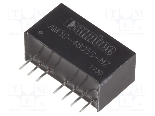 Converter: DC/DC; 3W; Uin: 36÷75V; 5VDC; Iout: 600mA; SIP8; 4.9g