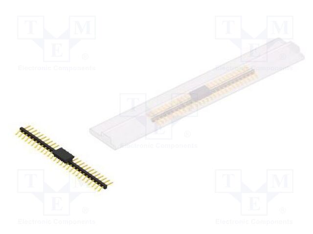 Connector: pin strips; pin header; male; PIN: 27; 2mm; SMT; 1x27