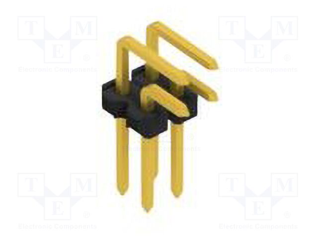 Connector: pin strips; pin header; male; PIN: 4; 2.54mm; THT; 2x2