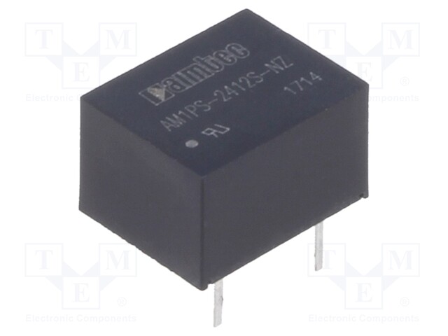 Converter: DC/DC; 1W; Uin: 21.6÷26.4V; 12VDC; Iout: 83mA; DIP8; 1.8g