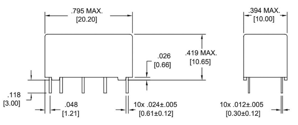 Relay: electromagnetic; DPDT; Ucoil: 5VDC; 1A/120VAC; 2A/30VDC; 3A